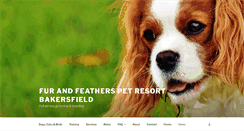 Desktop Screenshot of furandfeatherspetresort.net