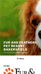 Mobile Screenshot of furandfeatherspetresort.net