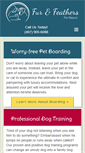 Mobile Screenshot of furandfeatherspetresort.com