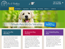 Tablet Screenshot of furandfeatherspetresort.com